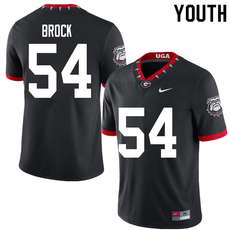 2020 Youth #54 Cade Brock Georgia Bulldogs Mascot 100th Anniversary College Football Jerseys Sale-Bl